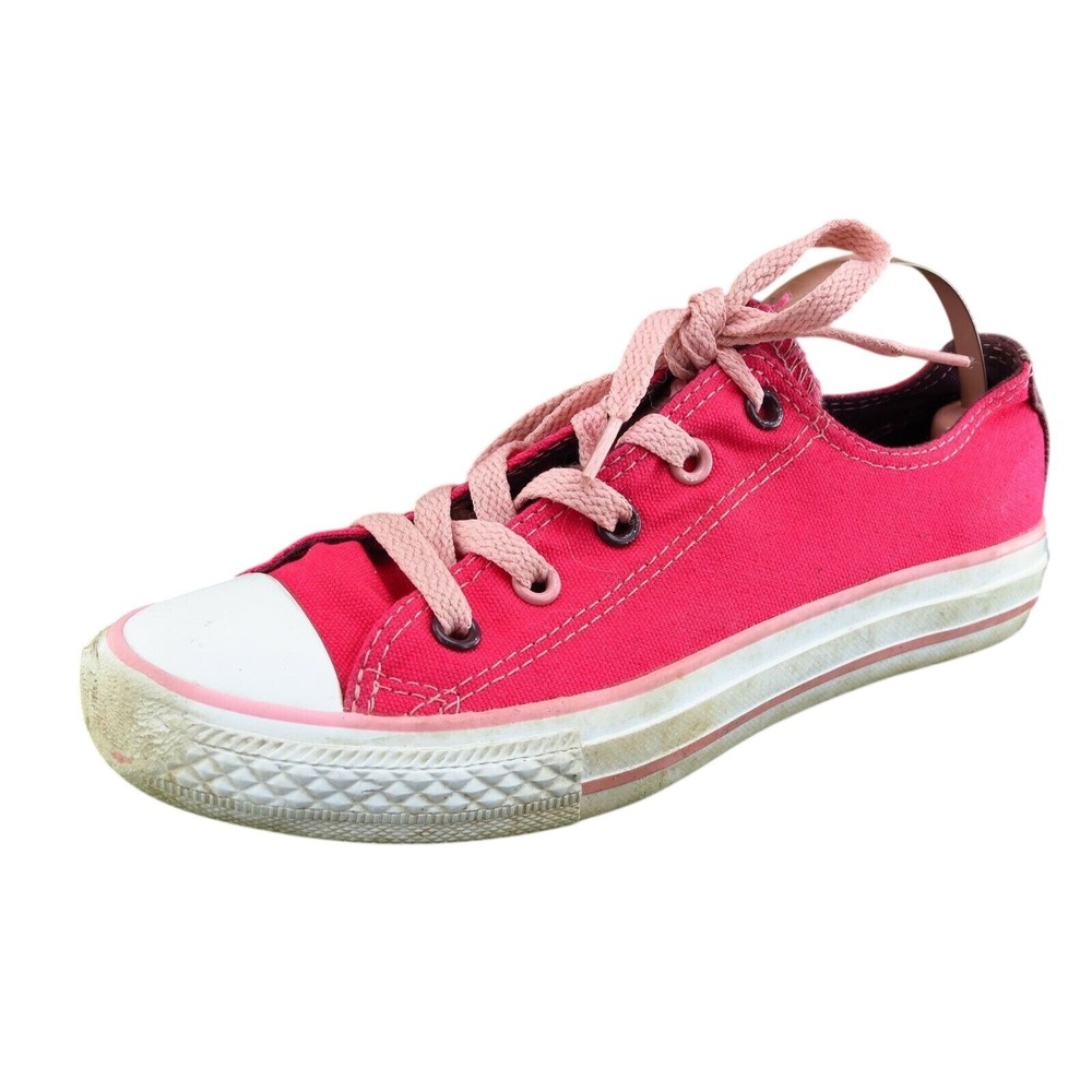 Converse All Star Youth Girls‎ Shoes Size 2 M Pink Low top Fabric